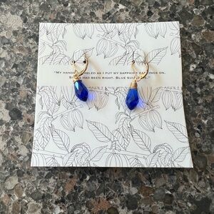 Elegant Blue Drop Earrings